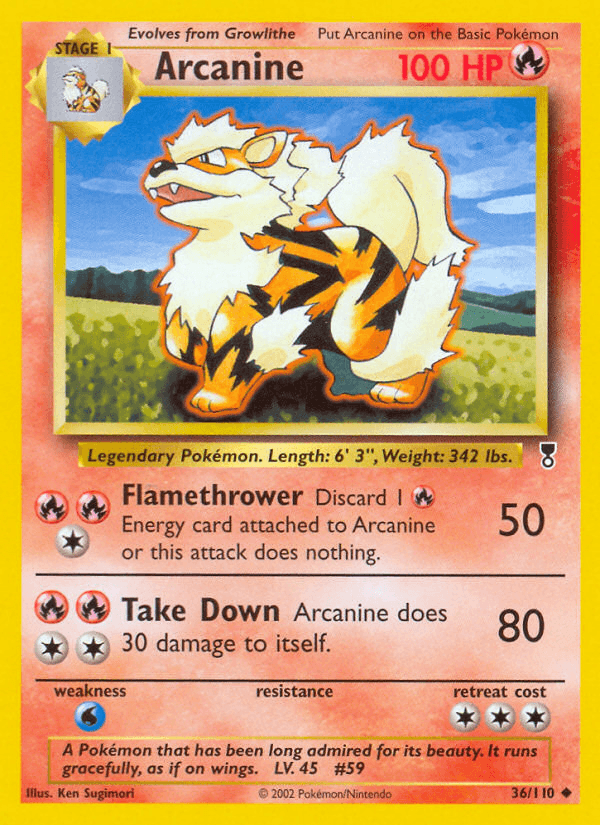 2002 Legendary Collection Arcanine