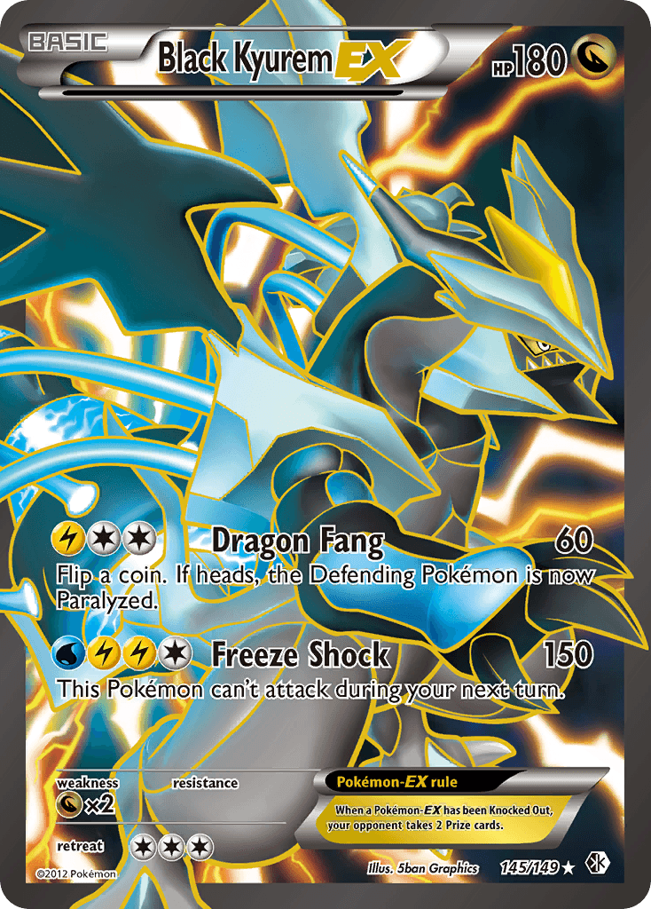 2012 Boundaries Crossed Black Kyurem-EX