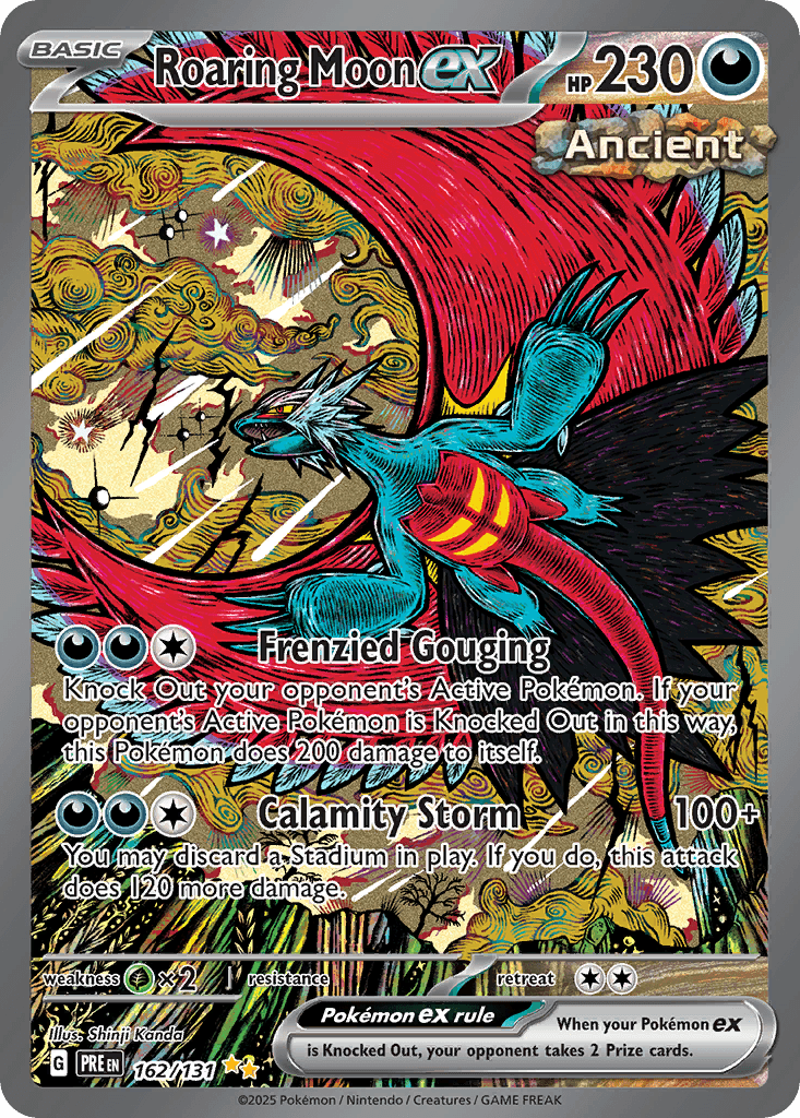 2025 Prismatic Evolutions Roaring Moon ex