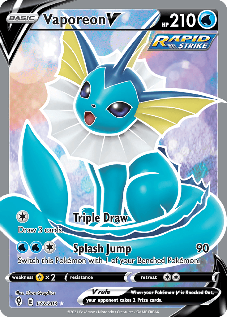 2021 Evolving Skies Vaporeon V